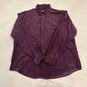 Mountain Express Purple Casual Button Down Shirt with Long Sleeves